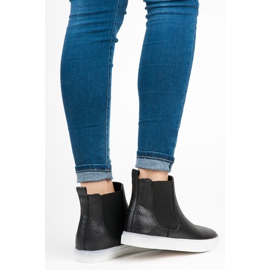 Mckeylor Zapatillas altas con estampado de serpiente negro 1 Mckeylor Zapatillas altas con estampado de serpiente negro 1