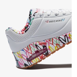 Zapatos Skechers X Jgoldcrown Uno Loving Love 155506-WHT blanco 4