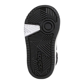 Zapatillas deportivas Adidas Hoops Mid con velcro GW0408 negras negro 5