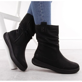 Rieker 74283-00 botines aislantes con cremallera, negro 4