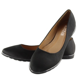 Bailarinas negras satinadas A8621 negro 5