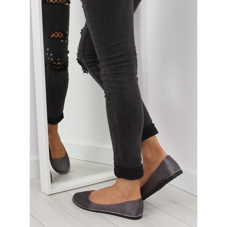 Bailarinas raso gris A8621 gris 2