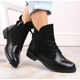 Botines de tacón plano con aislamiento Potocki W WOL88C, negro 2