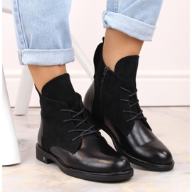 Botines de tacón plano con aislamiento Potocki W WOL88C, negro 4