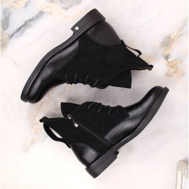 Botines de tacón plano con aislamiento Potocki W WOL88C, negro 6