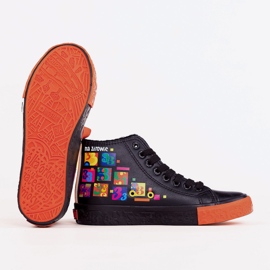 Zapatillas oficiales para mujer de Big Star x Wośp RR274A651 negro 6