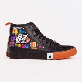 Zapatillas oficiales para mujer de Big Star x Wośp RR274A651 negro 7