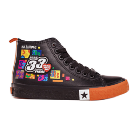 Zapatillas oficiales para mujer de Big Star x Wośp RR274A651 negro 9