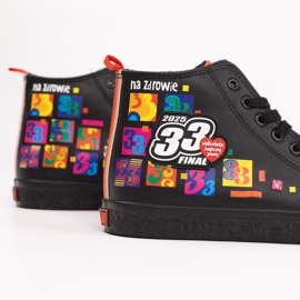 Zapatillas oficiales de hombre Big Star x Wośp RR174651 negro 4