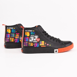 Zapatillas oficiales de hombre Big Star x Wośp RR174651 negro 5