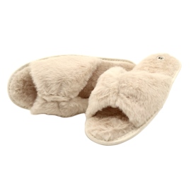 Evento Zapatillas para mujeres con piel suave 20pa36-3360 beige 3