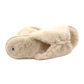Evento Zapatillas para mujeres con piel suave 20pa36-3360 beige 5