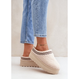 Botas de nieve mujer plataforma beige 1 Botas de nieve mujer plataforma beige 1