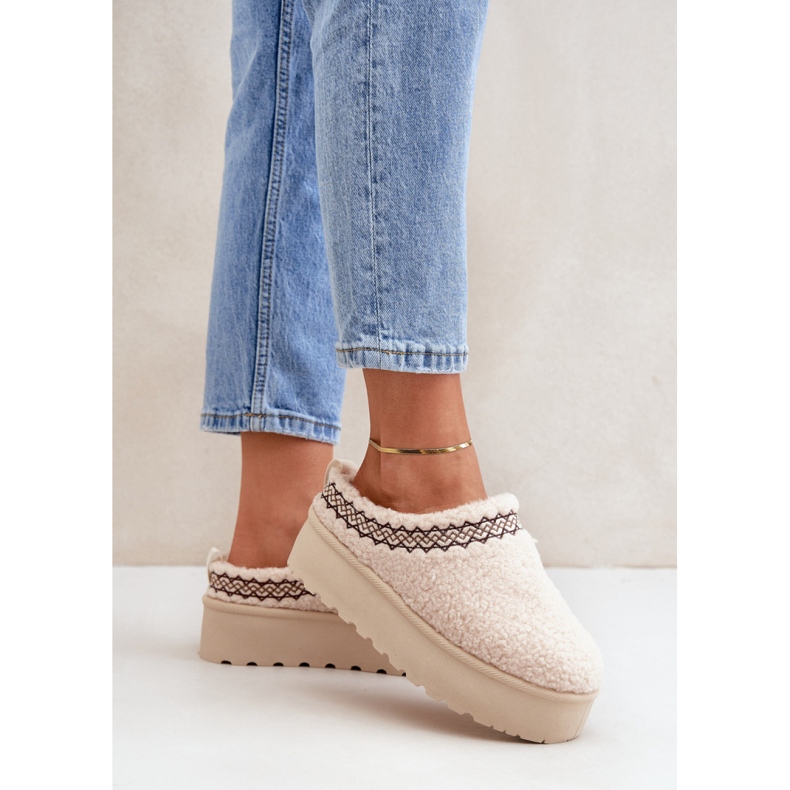 Botas de nieve mujer plataforma beige 1 Botas de nieve mujer plataforma beige 1