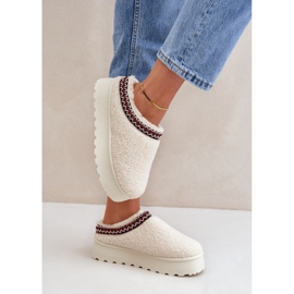 Botas de nieve mujer plataforma beige 2