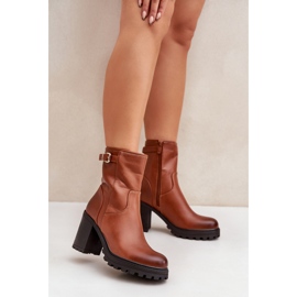 Botines marrones de mujer elegantes marrón 1