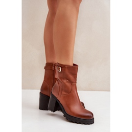 Botines marrones de mujer elegantes marrón 2