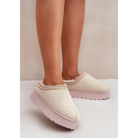 Botas de nieve mujer plataforma beige 1 Botas de nieve mujer plataforma beige 1