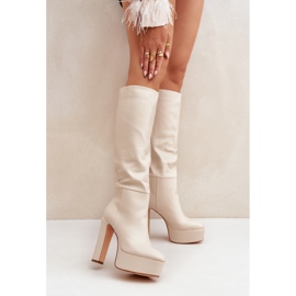 Step in style Botas Modelo Felilorn C-264 Beige Claro - Paso con estilo 1