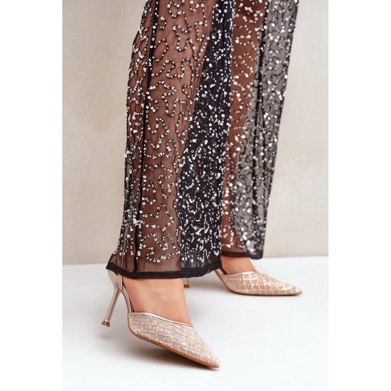 Step in style Modelo Berilae B1639-202 Tacones altos Glitter Dorado - Pisa con estilo amarillo 1