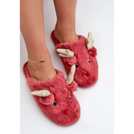 Step in style Pantuflas Modelo Asielle YL-54 Coral - Pisa con estilo rojo 2
