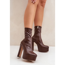 Step in style Botas Modelo Tennira C-243 Marrón Oscuro - Paso con estilo 1
