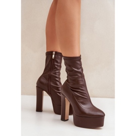 Step in style Botas Modelo Tennira C-243 Marrón Oscuro - Paso con estilo 2