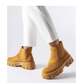 Botines de mujer marrón claro Mooca - Solea 1 Botines de mujer marrón claro Mooca - Solea 1