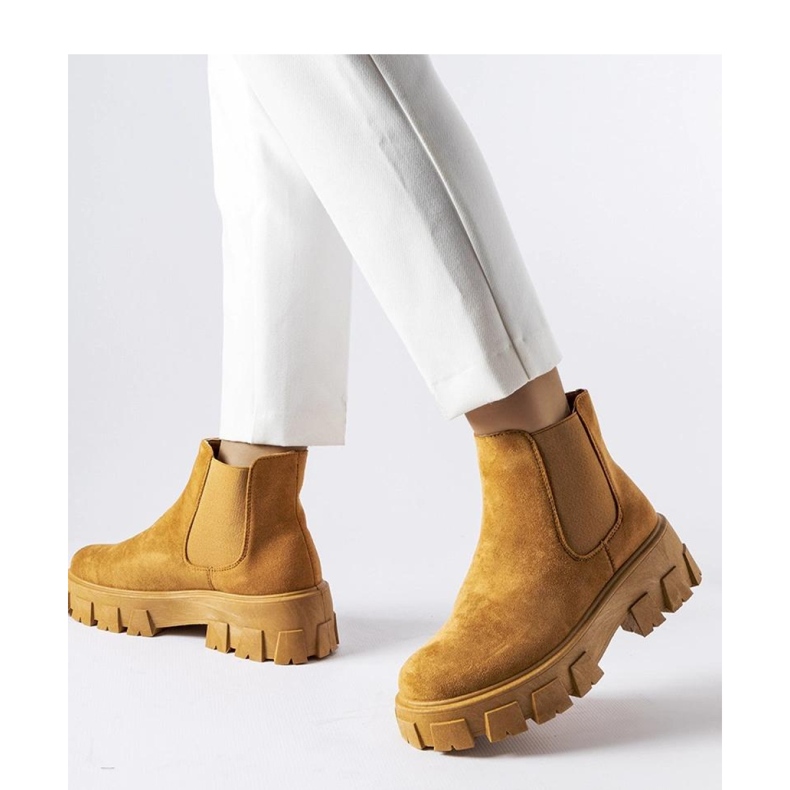 Botines de mujer marrón claro Mooca - Solea 1 Botines de mujer marrón claro Mooca - Solea 1