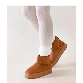 Botas de nieve casual marrón con plataforma alta Thaisa - Solea 2