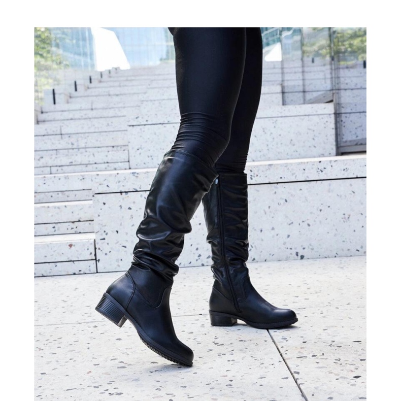 Botas Angelico arrugadas negras - Solea negro 1 Botas Angelico arrugadas negras - Solea negro 1