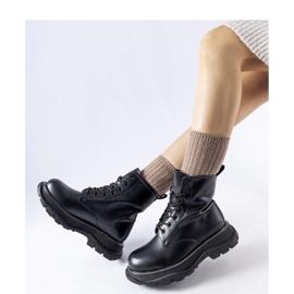 Zapatos de trabajo negros con suela enorme Borsano - Solea 2