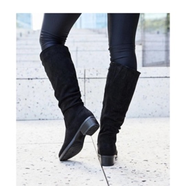 Botas Angelico eco-ante arrugadas negras - Solea negro 3