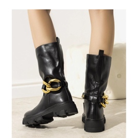 Botas aislantes negras con cadena Harrison - Solea negro 1 Botas aislantes negras con cadena Harrison - Solea negro 1