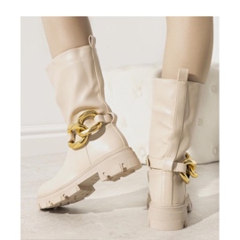 Botas aislantes beige con cadena Harrison - Solea 1 Botas aislantes beige con cadena Harrison - Solea 1