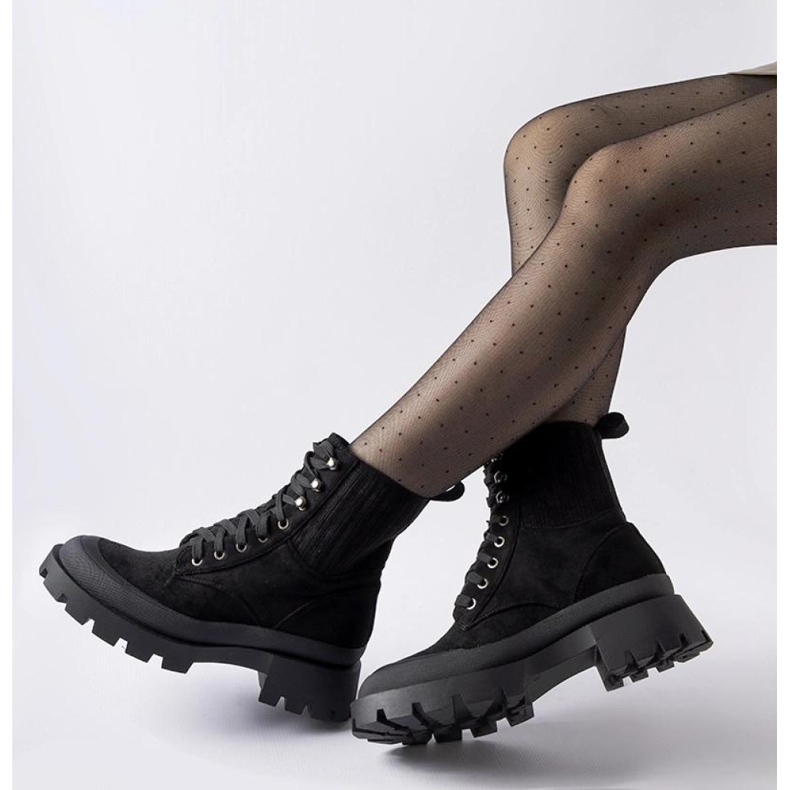 Botines negros de ante ecológico de Orson - Solea 1 Botines negros de ante ecológico de Orson - Solea 1