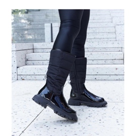 Botas de charol aislantes negras de Villafranca - Solea negro 1