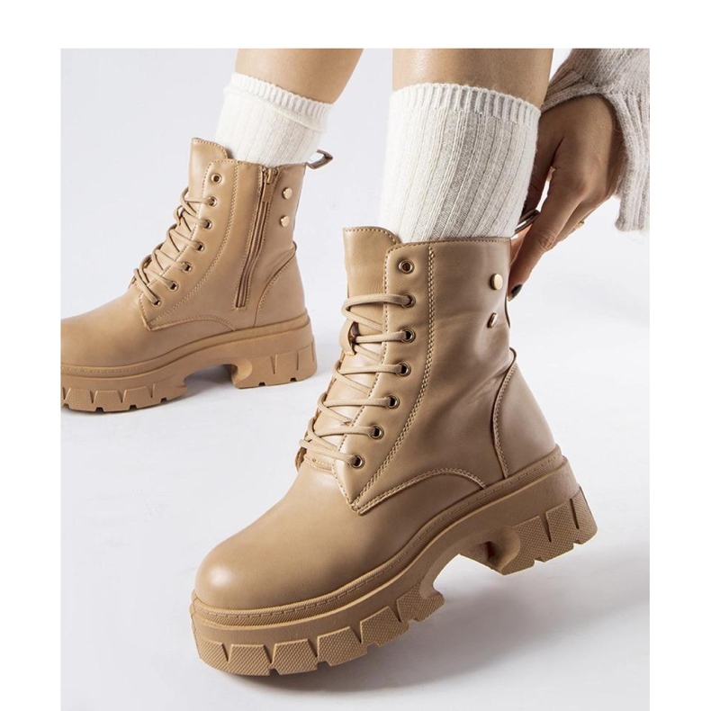 Zapatos obreros beige con suela más gruesa, Melicucca - Solea 1