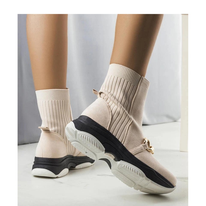 Botines aislantes beige con cadena Ulster - Solea 2 Botines aislantes beige con cadena Ulster - Solea 2