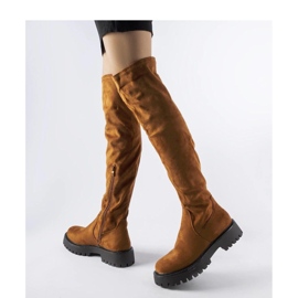 Botas largas marrones con suela maciza Kossuth - Solea marrón 2
