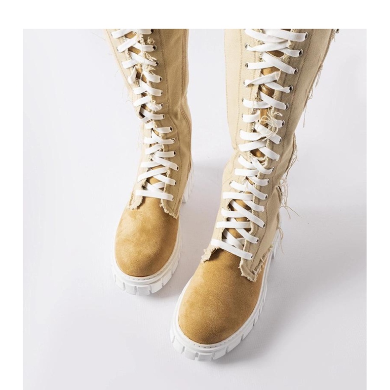 Botas Palmer aislantes de tejido beige - Solea 1