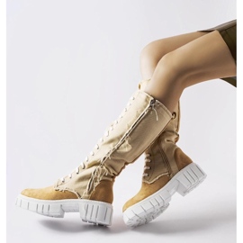 Botas Palmer aislantes de tejido beige - Solea 2