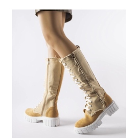 Botas Palmer aislantes de tejido beige - Solea 3