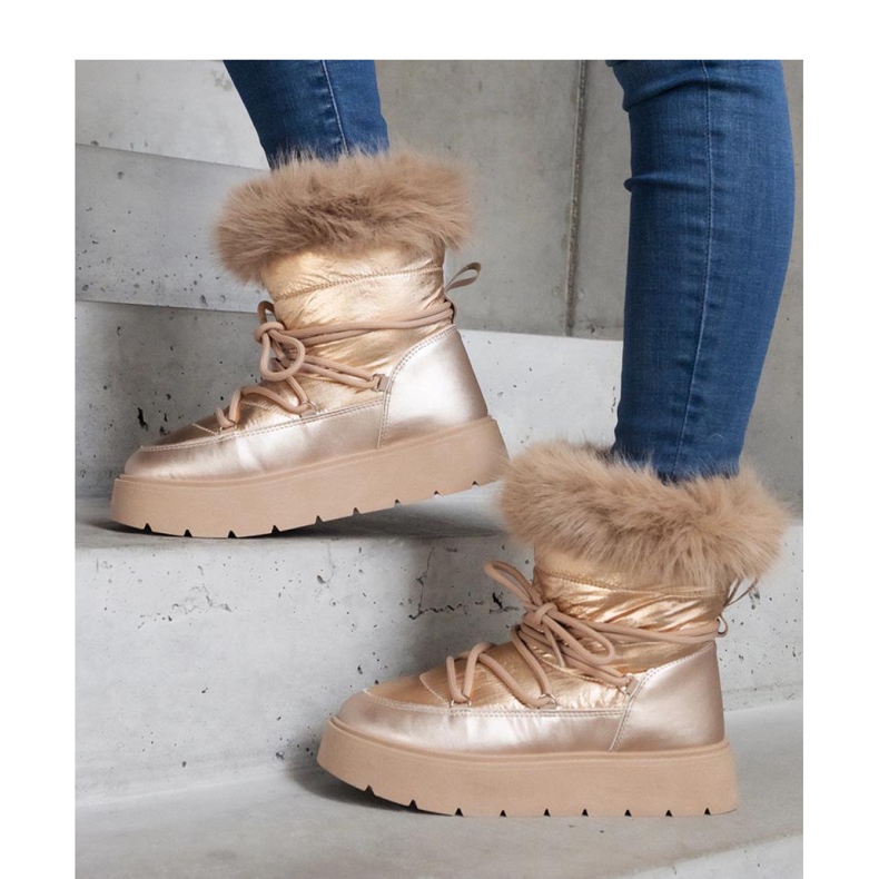 Botas de nieve aislantes beige con pelo Arilla - Solea 1