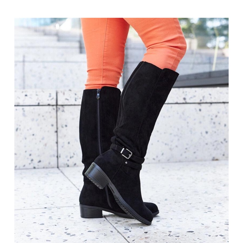 Botas negras aislantes de ante ecológico de Aldisio - Solea negro 1