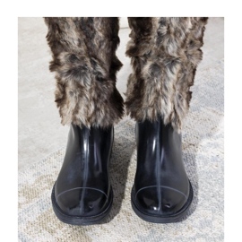 Botas de agua azul marino con pelo Melgar - Solea 2