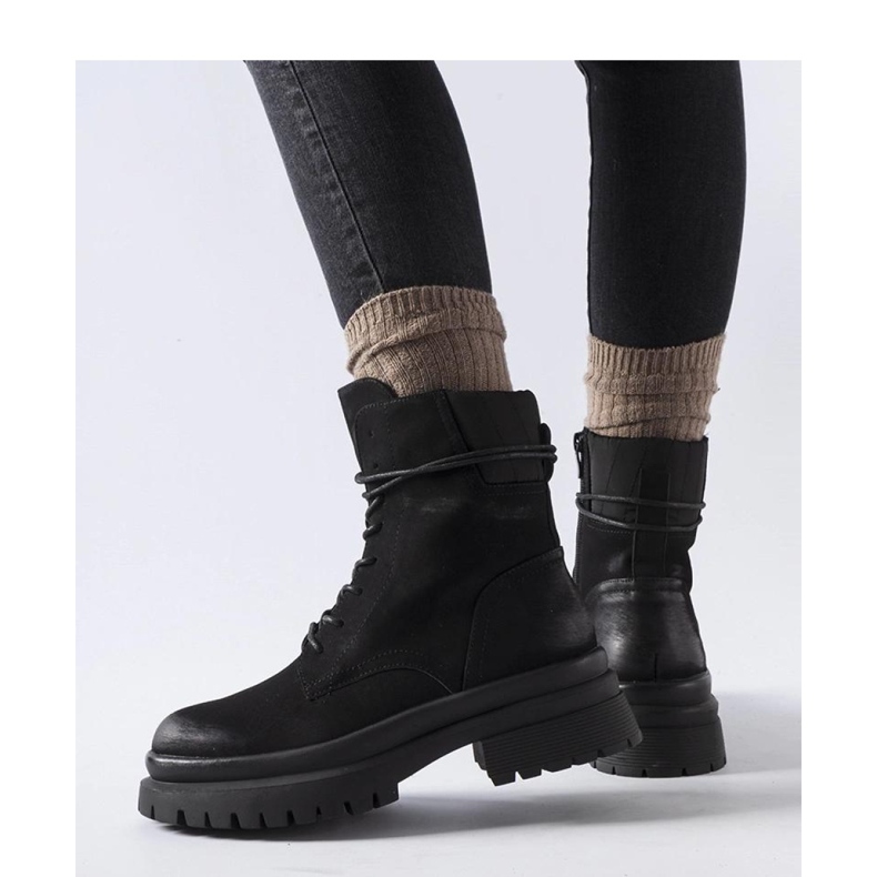 Botas negras con puntera desgastada, Vadnais - Solea negro 1 Botas negras con puntera desgastada, Vadnais - Solea negro 1