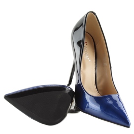 Stilettos ombre LE036P AZUL / NEGRO azul marino 4