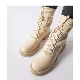 Botas calcetín beige de Portico - Solea 1 Botas calcetín beige de Portico - Solea 1