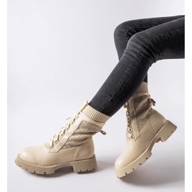 Botas calcetín beige de Portico - Solea 2